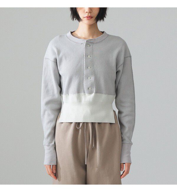 BEAMS SELECTION for WOMEN「maturely / サーマル ヘンリー ロングスリーブ Tシャツ」|Tシャツ・カットソー|