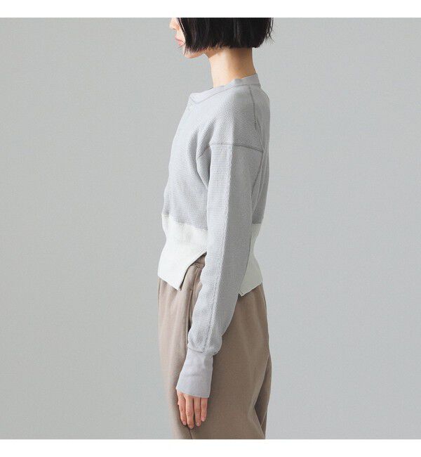 BEAMS SELECTION for WOMEN「maturely / サーマル ヘンリー ロングスリーブ Tシャツ」|Tシャツ・カットソー|