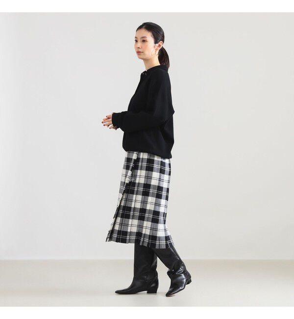 BEAMS SELECTION for WOMEN「【別注】O&rsquo;NEIL OF DUBLIN &times; Demi-Luxe BEAMS / ウール イージー ロング キルトスカート 73cm」|スカート|