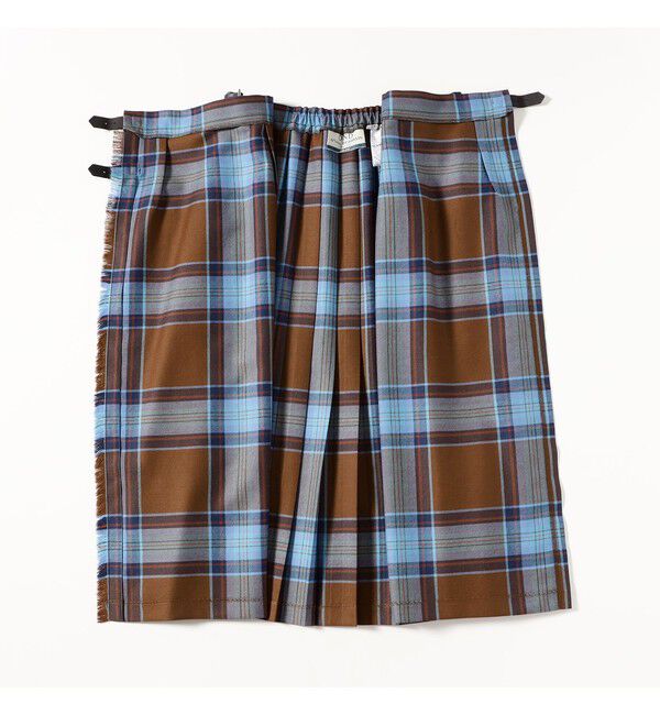 BEAMS SELECTION for WOMEN「【別注】O&rsquo;NEIL OF DUBLIN &times; Demi-Luxe BEAMS / ウール イージー ロング キルトスカート 73cm」|スカート|
