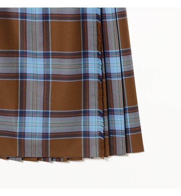 BEAMS SELECTION for WOMEN「【別注】O&rsquo;NEIL OF DUBLIN &times; Demi-Luxe BEAMS / ウール イージー ロング キルトスカート 73cm」|スカート|