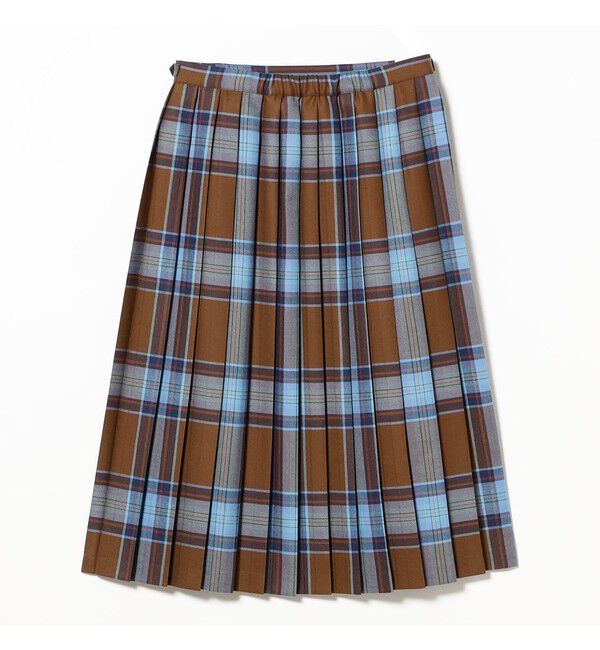 BEAMS SELECTION for WOMEN「【別注】O&rsquo;NEIL OF DUBLIN &times; Demi-Luxe BEAMS / ウール イージー ロング キルトスカート 73cm」|スカート|