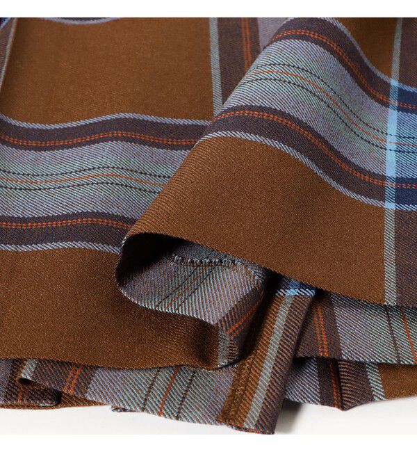 BEAMS SELECTION for WOMEN「【別注】O&rsquo;NEIL OF DUBLIN &times; Demi-Luxe BEAMS / ウール イージー ロング キルトスカート 73cm」|スカート|