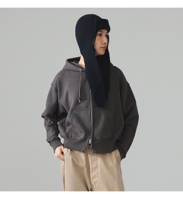 BEAMS SELECTION for WOMEN「【別注】HEAR MY NAME &times; maturely / プリント ジップ フーディー」|スウェット・ジャージ|BLACK/WHT