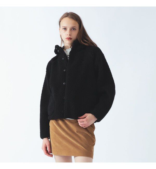 BEAMS SELECTION for WOMEN「【別注】Gymphlex &times; Ray BEAMS / ボア ボタン ジャケット」|ブルゾン・スタジャン|
