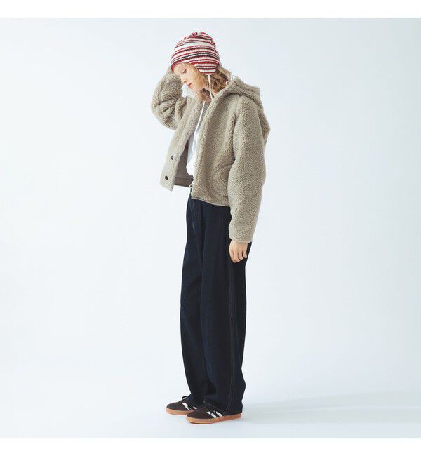 BEAMS SELECTION for WOMEN「【別注】Gymphlex &times; Ray BEAMS / ボア ボタン ジャケット」|ブルゾン・スタジャン|