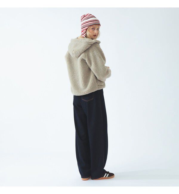 BEAMS SELECTION for WOMEN「【別注】Gymphlex &times; Ray BEAMS / ボア ボタン ジャケット」|ブルゾン・スタジャン|