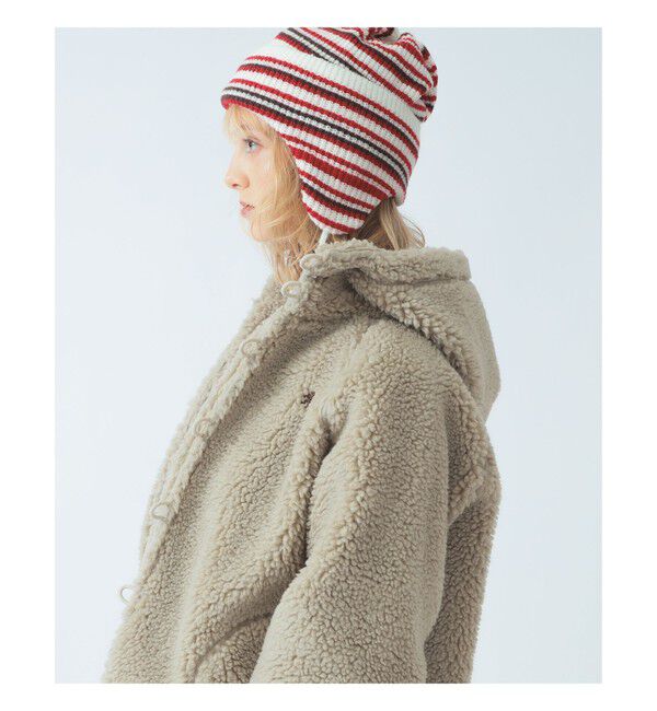 BEAMS SELECTION for WOMEN「【別注】Gymphlex &times; Ray BEAMS / ボア ボタン ジャケット」|ブルゾン・スタジャン|