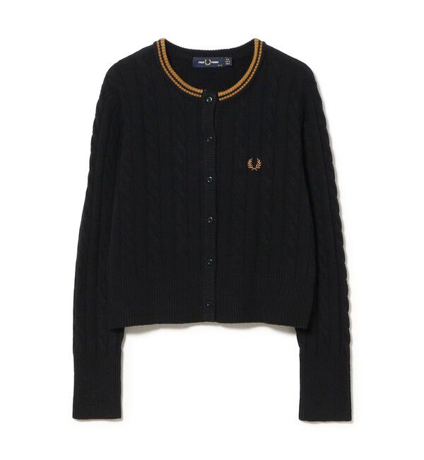 BEAMS SELECTION for WOMEN「【別注】FRED PERRY &times; Ray BEAMS / ケーブル ニット カーディガン　〈26AW 寒暖差対策 着回し 〉」|カーディガン|