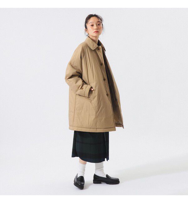 BEAMSBOY「ライト ナイロン コート」|ダッフルコート|BEIGE