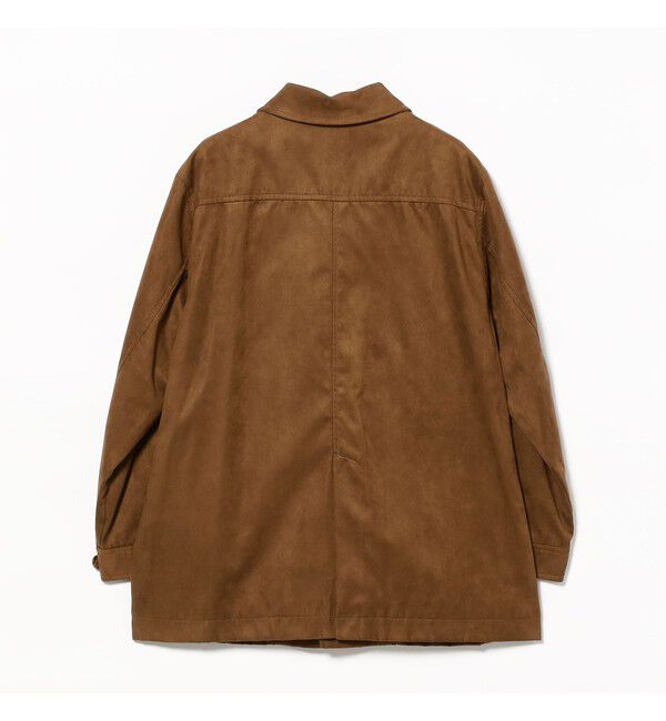 Ray BEAMS 「フェイクレザー ステンカラー ハーフコート」|ダッフルコート|