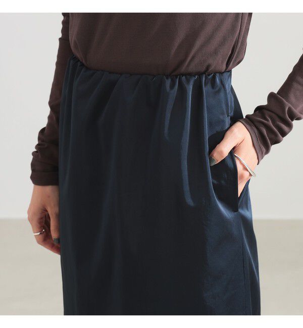 Demi-Luxe BEAMS 「【10/15 新規値下げ】サイドスリット サテン スカート」|スカート|