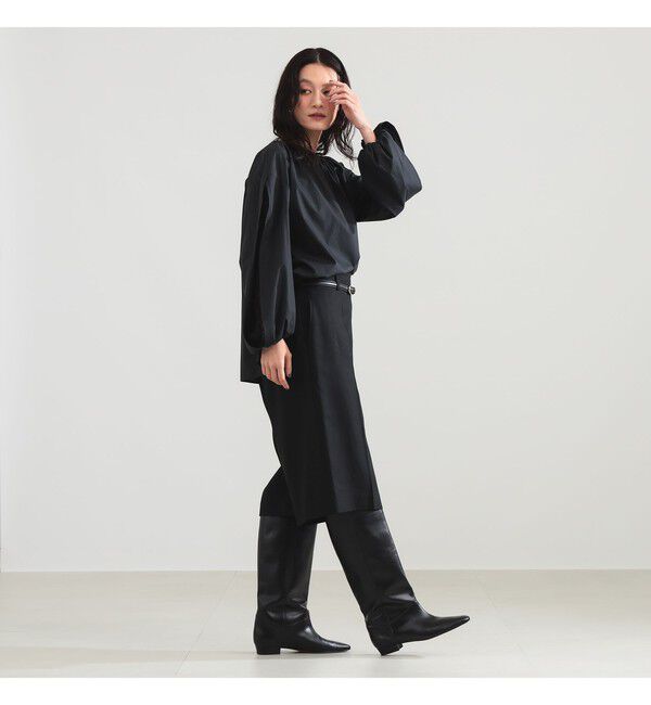 Demi-Luxe BEAMS 「【10/15 新規値下げ】レーススリーブ ギャザーブラウス」|シャツ・ブラウス|