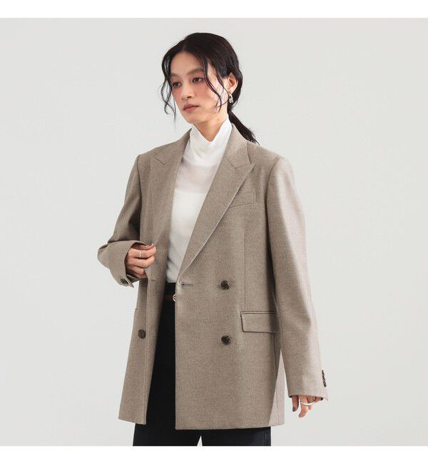 Demi-Luxe BEAMS 「ウールフラノ ダブルジャケット」|ダッフルコート|