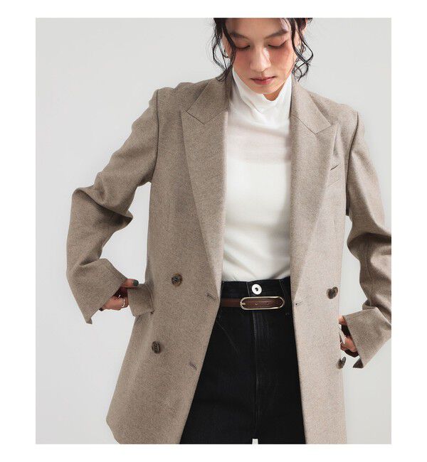 Demi-Luxe BEAMS 「ウールフラノ ダブルジャケット」|ダッフルコート|