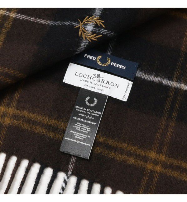BEAMS SELECTION for WOMEN「FRED PERRY / ラムウール スカーフ（C3339）」|マフラー|