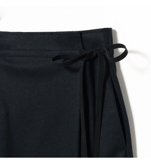 Demi-Luxe BEAMS 「ポリエステルコットン ツイル ラップスカート」|スカート|