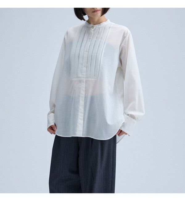 MAAI「Sheer Tucked Blouse」|シャツ・ブラウス|