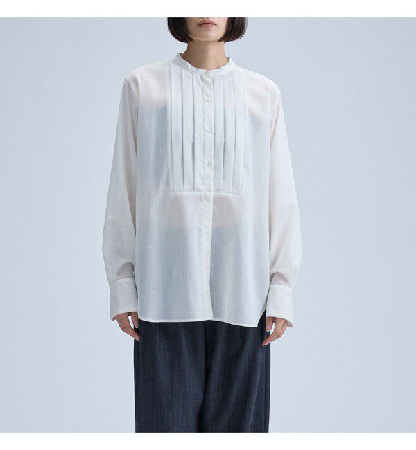 MAAI「Sheer Tucked Blouse」|シャツ・ブラウス|