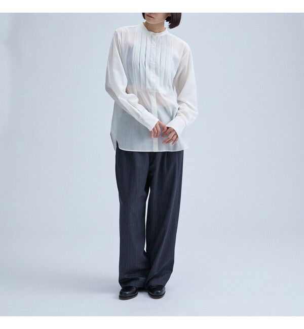 MAAI「Sheer Tucked Blouse」|シャツ・ブラウス|