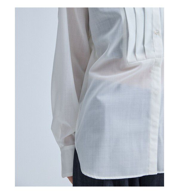 MAAI「Sheer Tucked Blouse」|シャツ・ブラウス|