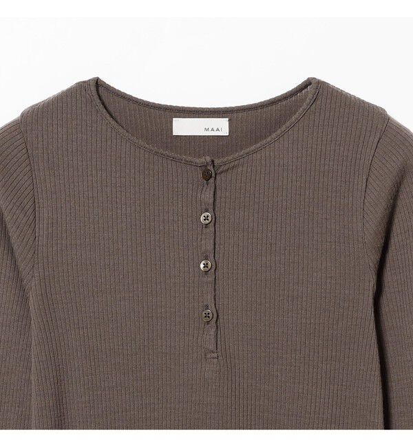 MAAI「Ribbed Henley Pullover」|Tシャツ・カットソー|