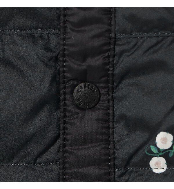 BEAMS SELECTION for WOMEN「DANTON / フラワー プリント インナー ダウン クルーネック ジャケット」|ブルゾン・スタジャン|