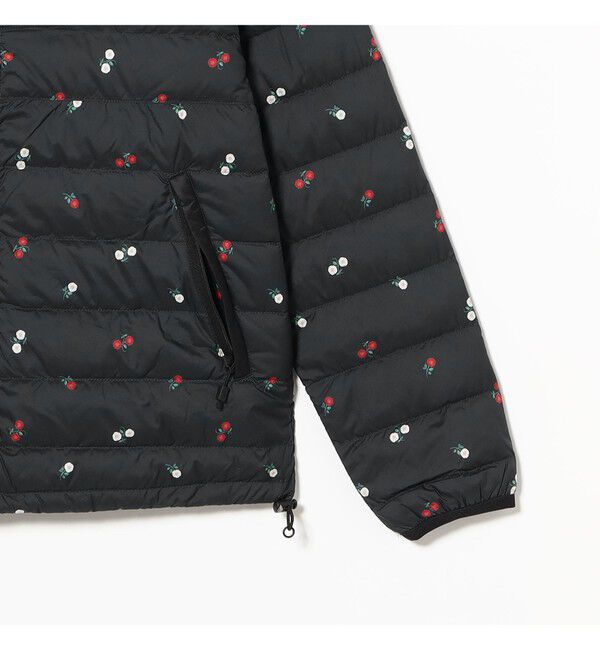 BEAMS SELECTION for WOMEN「DANTON / フラワー プリント インナー ダウン クルーネック ジャケット」|ブルゾン・スタジャン|