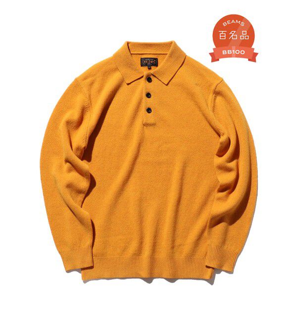 BEAMS PLUS「BEAMS PLUS / 9ゲージ ニット ポロ」|ポロシャツ|GOLD