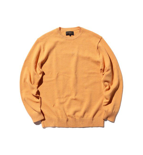 BEAMS PLUS「Crew LilyYarn 7G」|ニット・セーター|APRICOT