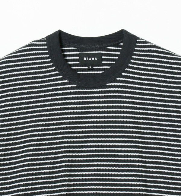 BEAMS「ルーズ クルーネック サーマル」|Tシャツ・カットソー|