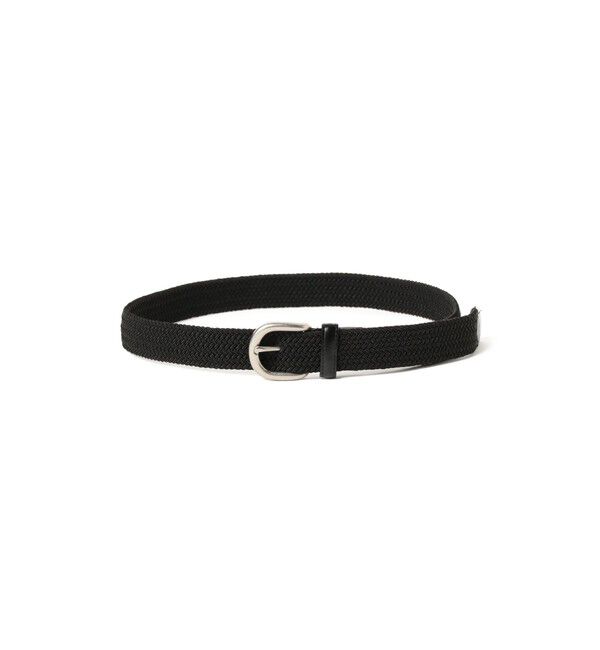 BEAMS「エラスティック メッシュ ベルト」|ベルト|BLACK