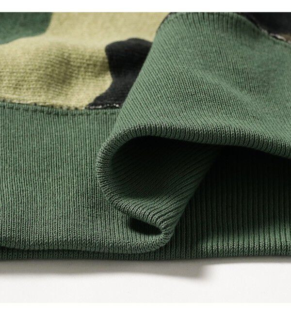 BEAMS「【別注】Champion / リバースウィーブ（R）カモ フルジップ パーカー」|スウェット・ジャージ|