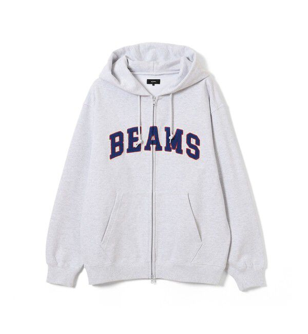 BEAMS「BEAMS ロゴ ベーシック フルジップフーディ」|スウェット・ジャージ|