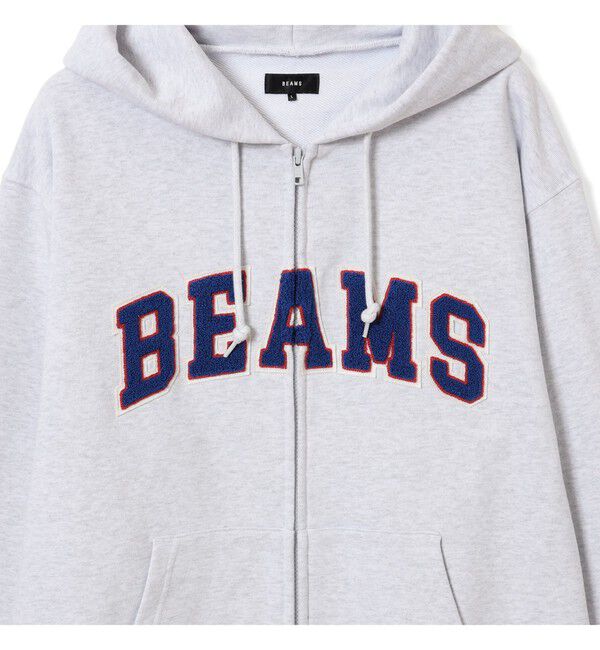 BEAMS「BEAMS ロゴ ベーシック フルジップフーディ」|スウェット・ジャージ|