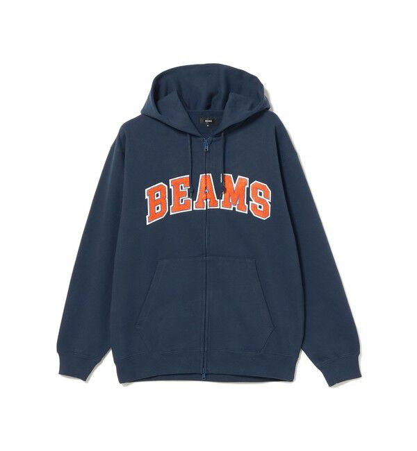 BEAMS「BEAMS ロゴ ベーシック フルジップフーディ」|スウェット・ジャージ|
