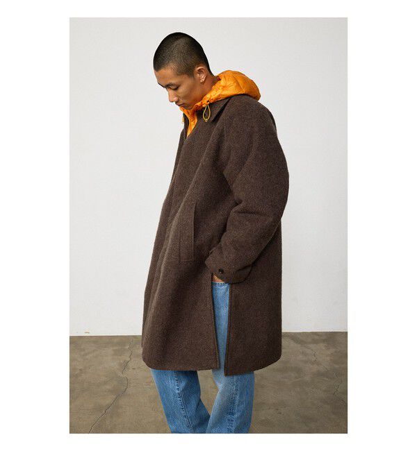 BEAMS「フリース ステンカラーコート」|ダッフルコート|