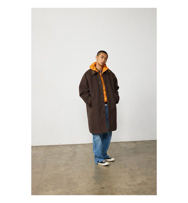 BEAMS「フリース ステンカラーコート」|ダッフルコート|