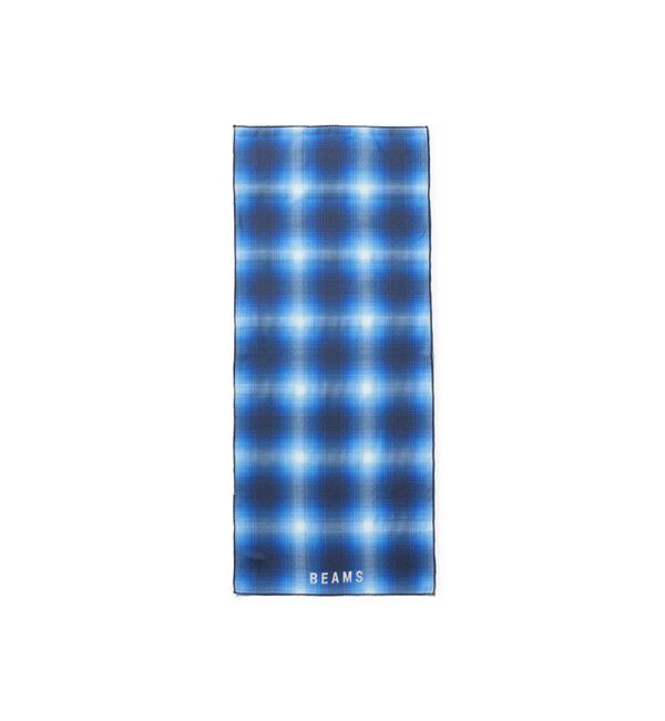 BEAMS「クーリング タオル」|ハンカチ|NAVY