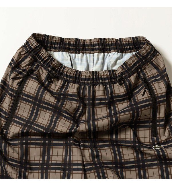BEAMS「【別注】LACOSTE / Plaid Pants」|チノ|