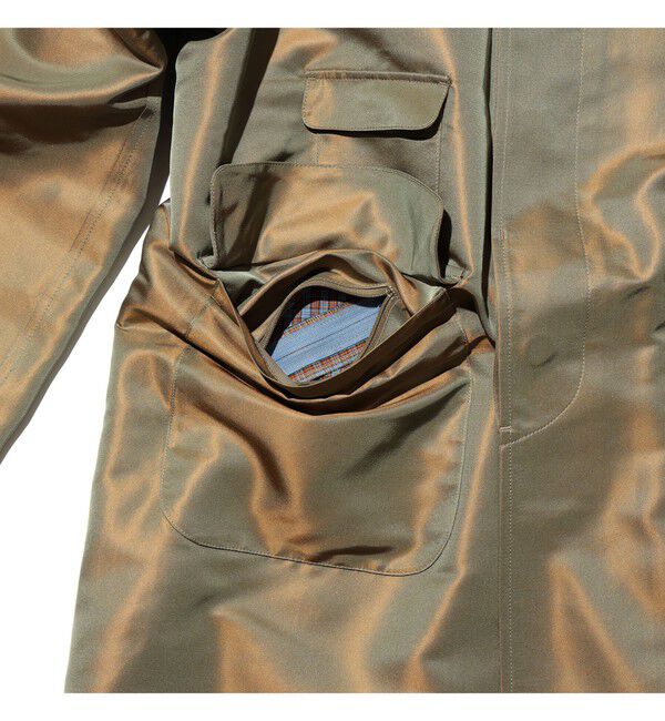 BEAMS PLUS「Over Coat Silk Chambray」|ダッフルコート|