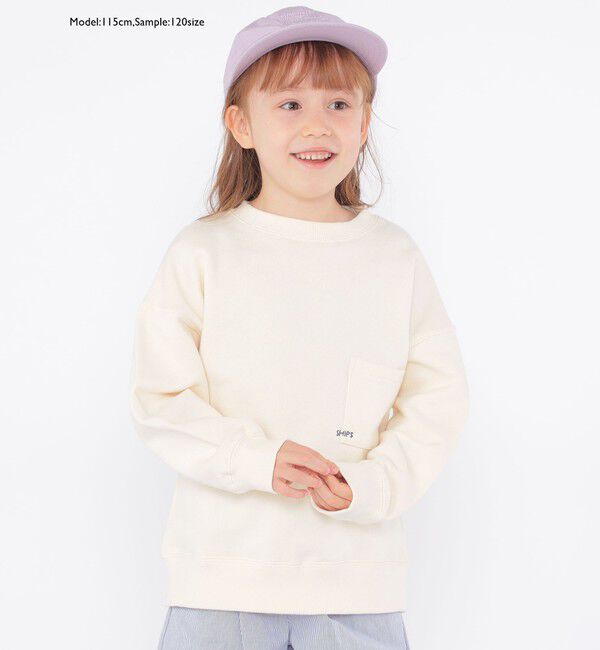 SHIPS KIDS「【WEB限定】SHIPS KIDS:100～160cm / マイクロ ロゴ スウェット」|スウェット・ジャージ|