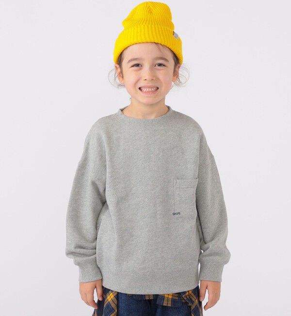 SHIPS KIDS「【WEB限定】SHIPS KIDS:100～160cm / マイクロ ロゴ スウェット」|スウェット・ジャージ|