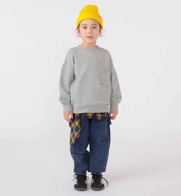 SHIPS KIDS「【WEB限定】SHIPS KIDS:100～160cm / マイクロ ロゴ スウェット」|スウェット・ジャージ|