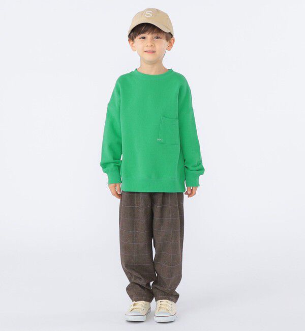 SHIPS KIDS「【WEB限定】SHIPS KIDS:100～160cm / マイクロ ロゴ スウェット」|スウェット・ジャージ|