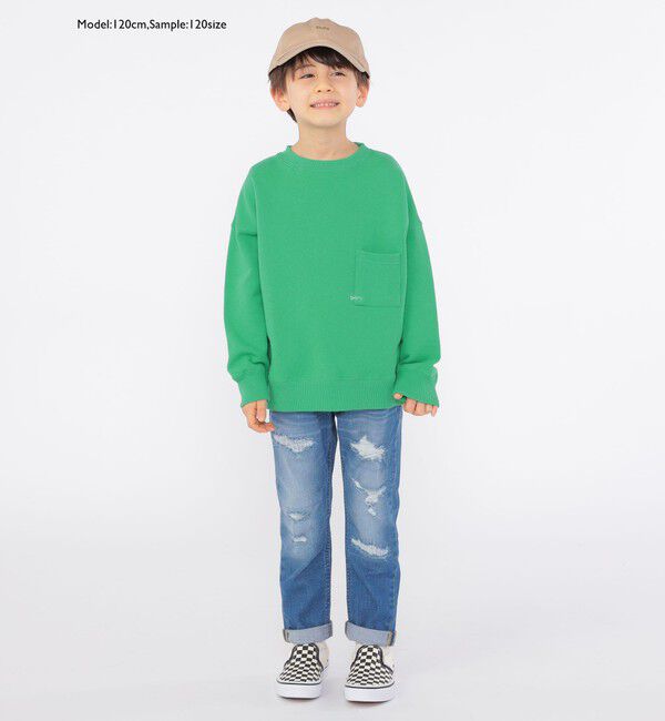 SHIPS KIDS「【WEB限定】SHIPS KIDS:100～160cm / マイクロ ロゴ スウェット」|スウェット・ジャージ|