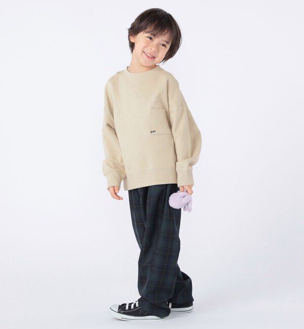 SHIPS KIDS「【WEB限定】SHIPS KIDS:100～160cm / NEW マイクロ ロゴ スウェット」|スウェット・ジャージ|