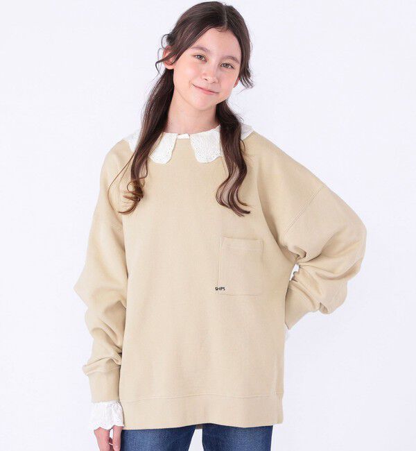 SHIPS KIDS「【WEB限定】SHIPS KIDS:100～160cm / NEW マイクロ ロゴ スウェット」|スウェット・ジャージ|