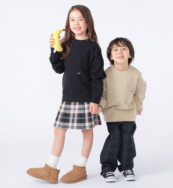 SHIPS KIDS「【WEB限定】SHIPS KIDS:100～160cm / NEW マイクロ ロゴ スウェット」|スウェット・ジャージ|