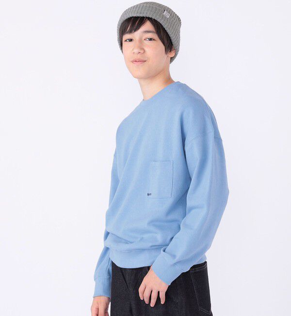 SHIPS KIDS「【WEB限定】SHIPS KIDS:100～160cm / NEW マイクロ ロゴ スウェット」|スウェット・ジャージ|